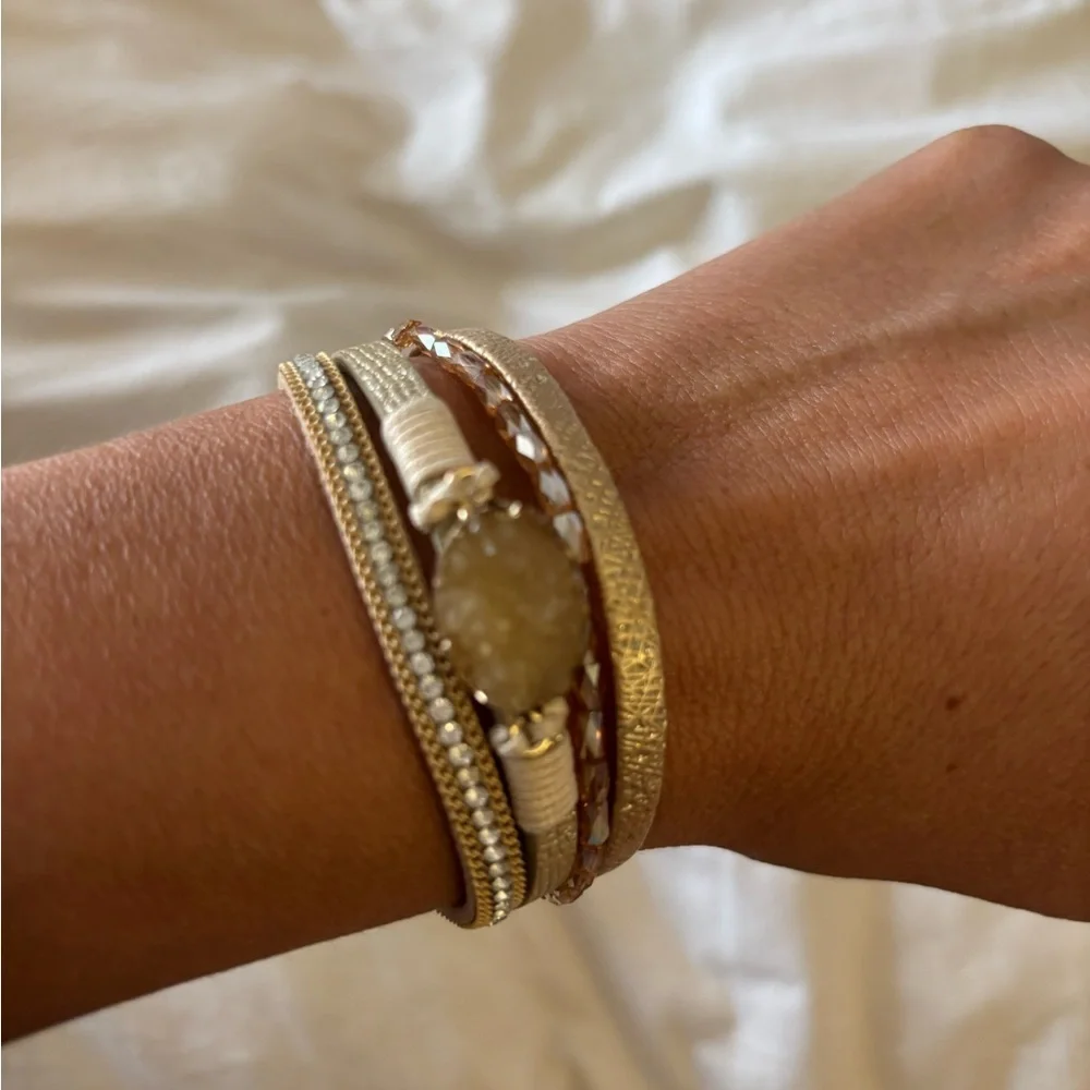 Chic Gold and Silver Women's Bracelet Set